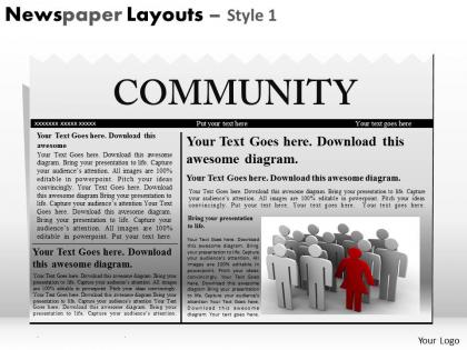 Newspaper layouts style 1 ppt 2