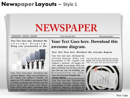 Newspaper layouts style 1 ppt 7