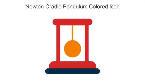 Newton Cradle Pendulum Colored Icon In Powerpoint Pptx Png And Editable Eps Format