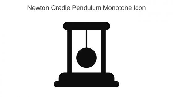 Newton Cradle Pendulum Monotone Icon In Powerpoint Pptx Png And Editable Eps Format