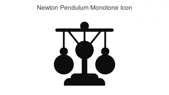 Newton Pendulum Monotone Icon In Powerpoint Pptx Png And Editable Eps Format