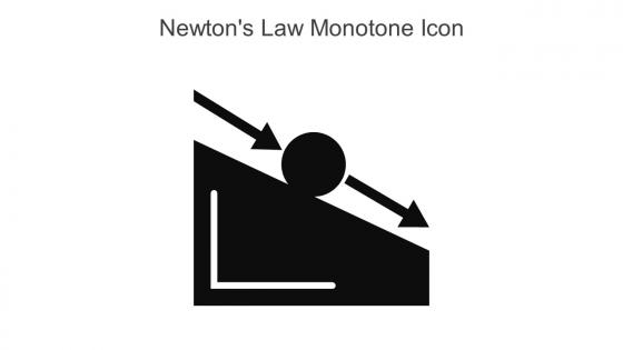 Newtons Law Monotone Icon In Powerpoint Pptx Png And Editable Eps Format