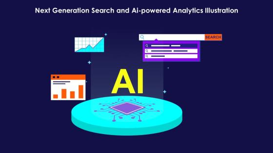 Next Generation Search And Ai Powered Analytics Illustration