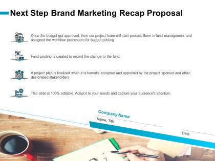 Next step brand marketing recap proposal ppt gallery