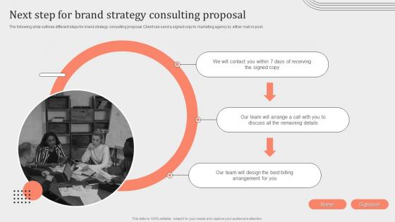 Next Step For Brand Strategy Consulting Proposal Ppt Powerpoint Presentation File Layouts