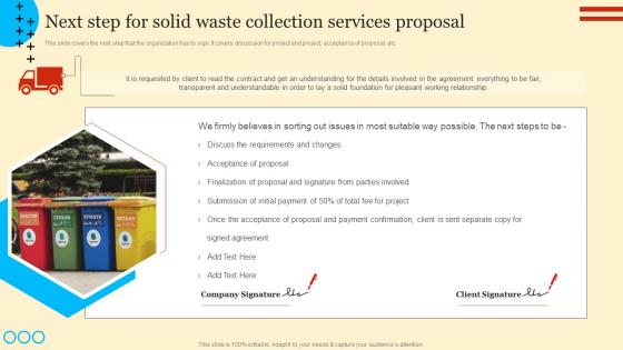Next Step For Solid Waste Collection Services Proposal Solid Waste Collection Services Proposal