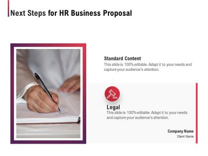 Next steps for hr business proposal ppt powerpoint presentation icon infographics