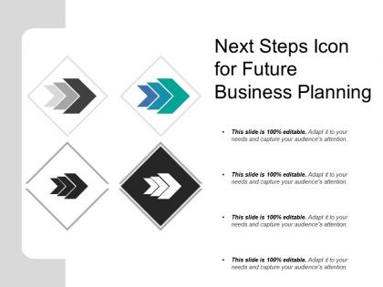 Next steps icon for future business planning