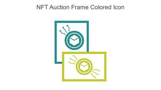 NFT Auction Frame Colored Icon In Powerpoint Pptx Png And Editable Eps Format
