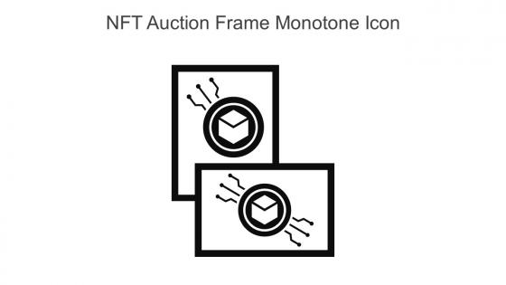 NFT Auction Frame Monotone Icon In Powerpoint Pptx Png And Editable Eps Format