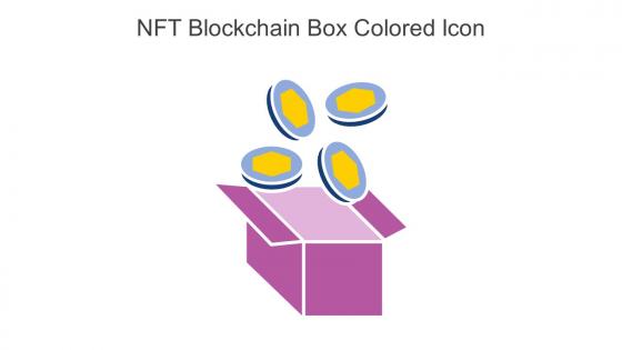 NFT Blockchain Box Colored Icon In Powerpoint Pptx Png And Editable Eps Format