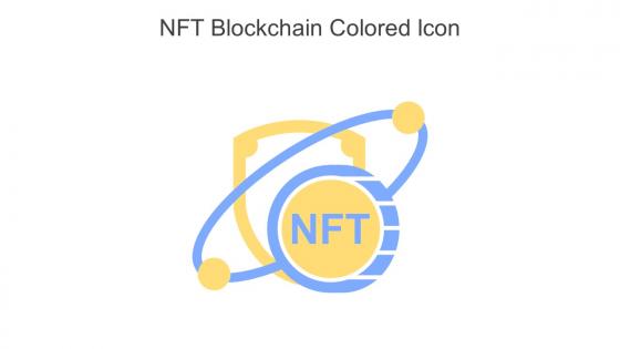 NFT Blockchain Colored Icon In Powerpoint Pptx Png And Editable Eps Format
