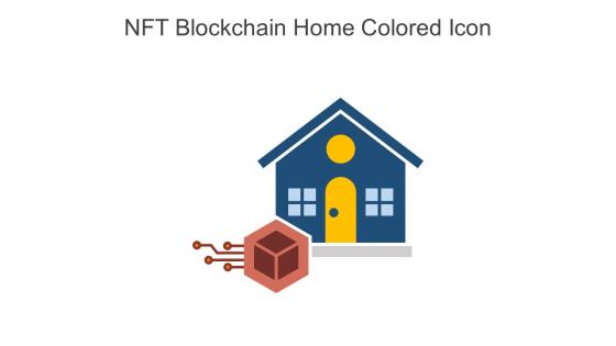 NFT Blockchain Home Colored Icon In Powerpoint Pptx Png And Editable Eps Format