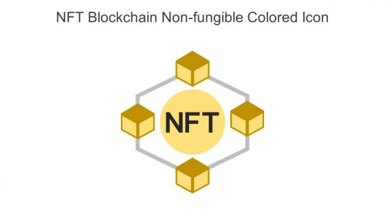 NFT Blockchain Non Fungible Colored Icon In Powerpoint Pptx Png And Editable Eps Format