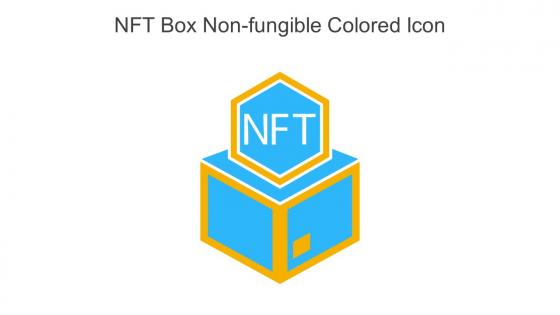 NFT Box Non Fungible Token Colored Icon In Powerpoint Pptx Png And Editable Eps Format
