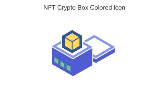 NFT Crypto Box Colored Icon In Powerpoint Pptx Png And Editable Eps Format