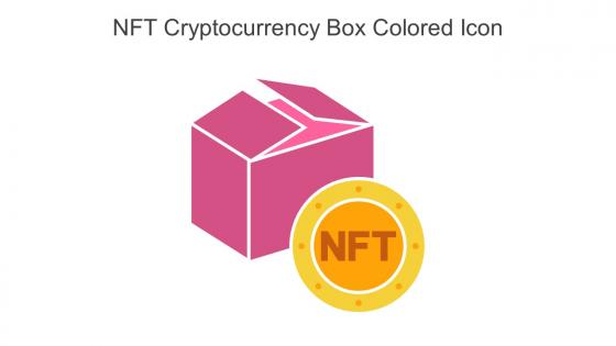 NFT Cryptocurrency Box Colored Icon In Powerpoint Pptx Png And Editable Eps Format