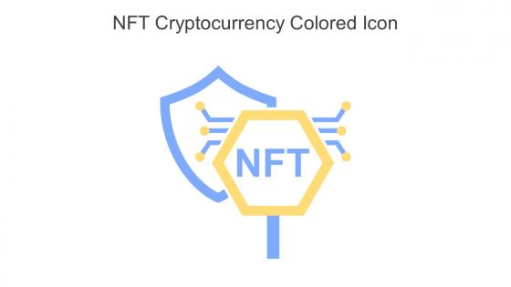 NFT Cryptocurrency Colored Icon In Powerpoint Pptx Png And Editable Eps Format