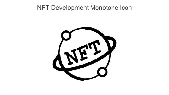 NFT Development Monotone Icon In Powerpoint Pptx Png And Editable Eps Format