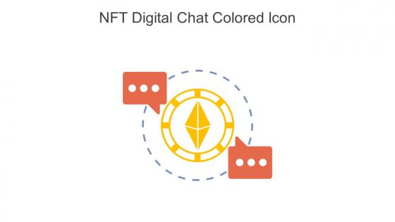 NFT Digital Chat Colored Icon In Powerpoint Pptx Png And Editable Eps Format