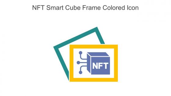 NFT Smart Cube Frame Colored Icon In Powerpoint Pptx Png And Editable Eps Format