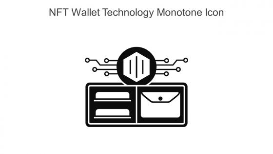 NFT Wallet Technology Monotone Icon In Powerpoint Pptx Png And Editable Eps Format