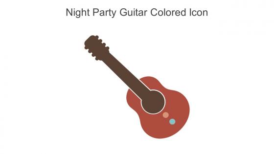 Night Party Guitar Colored Icon In Powerpoint Pptx Png And Editable Eps Format