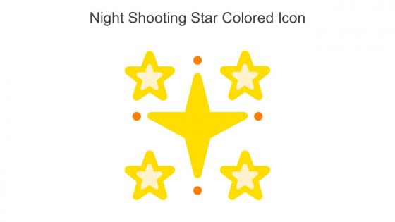 Night Shooting Star Colored Icon In Powerpoint Pptx Png And Editable Eps Format