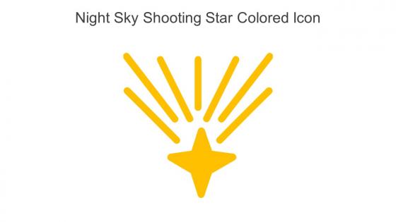 Night Sky Shooting Star Colored Icon In Powerpoint Pptx Png And Editable Eps Format