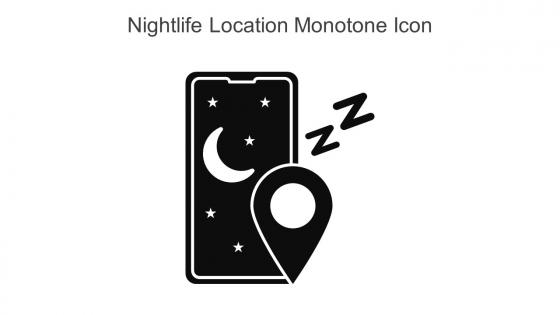 Nightlife Location Monotone Icon In Powerpoint Pptx Png And Editable Eps Format