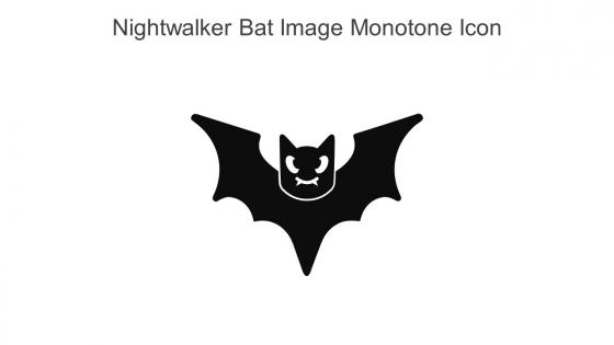Nightwalker Bat Image Monotone Icon In Powerpoint Pptx Png And Editable Eps Format