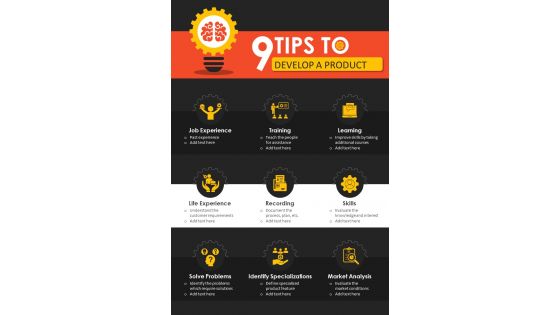 Nine Steps For Organizational Product Development