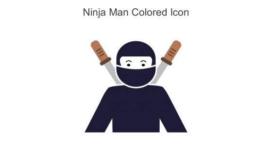 Ninja Man Colored Icon In Powerpoint Pptx Png And Editable Eps Format