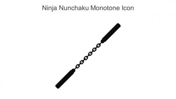 Ninja Nunchaku Monotone Icon In Powerpoint Pptx Png And Editable Eps Format