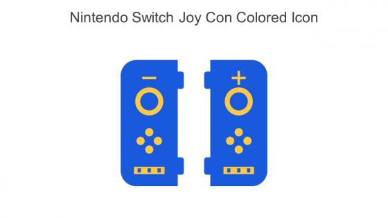 Nintendo Switch Joy Con Colored Icon In Powerpoint Pptx Png And Editable Eps Format