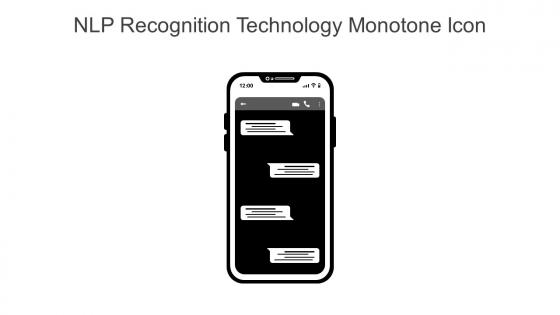 NLP Recognition Technology Monotone Icon In Powerpoint Pptx Png And Editable Eps Format