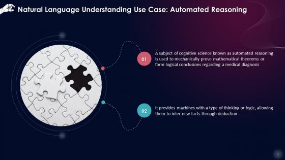 NLU Use Cases Automated Reasoning Training Ppt