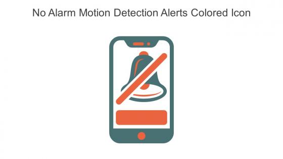 No Alarm Motion Detection Alerts Colored Icon In Powerpoint Pptx Png And Editable Eps Format