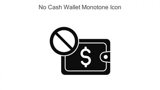 No Cash Wallet Monotone Icon In Powerpoint Pptx Png And Editable Eps Format