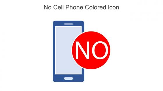 No Cell Phone Colored Icon In Powerpoint Pptx Png And Editable Eps Format
