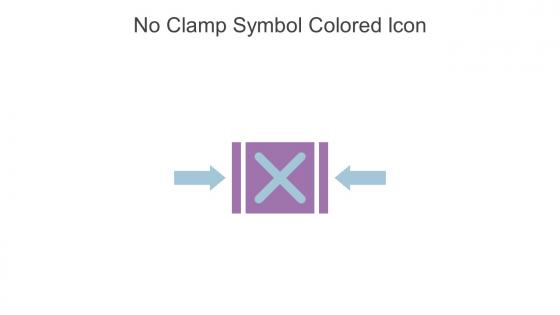 No Clamp Symbol Colored Icon In Powerpoint Pptx Png And Editable Eps Format