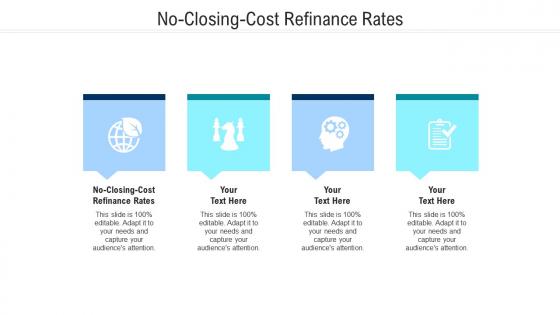 No closing cost refinance rates ppt powerpoint presentation summary master slide cpb
