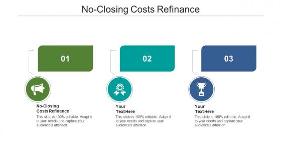 No closing costs refinance ppt powerpoint presentation show shapes cpb