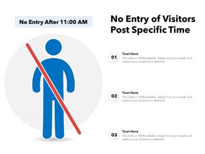 No entry of visitors post specific time