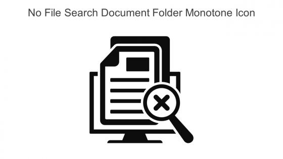 No File Search Document Folder Monotone Icon In Powerpoint Pptx Png And Editable Eps Format