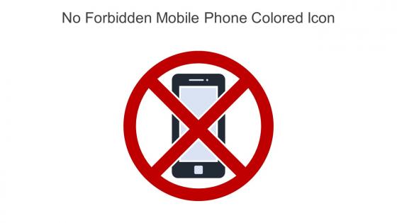 No Forbidden Mobile Phone Colored Icon In Powerpoint Pptx Png And Editable Eps Format