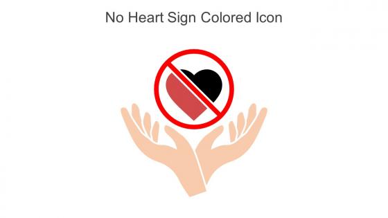 No Heart Sign Colored Icon In Powerpoint Pptx Png And Editable Eps Format
