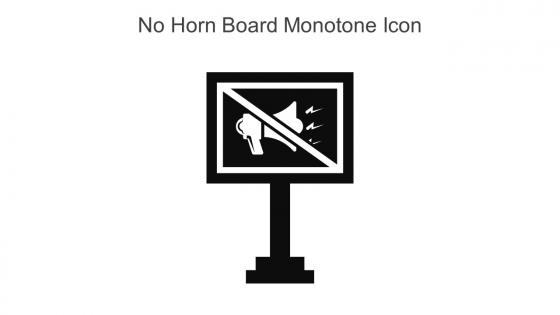 No Horn Board Monotone Icon In Powerpoint Pptx Png And Editable Eps Format