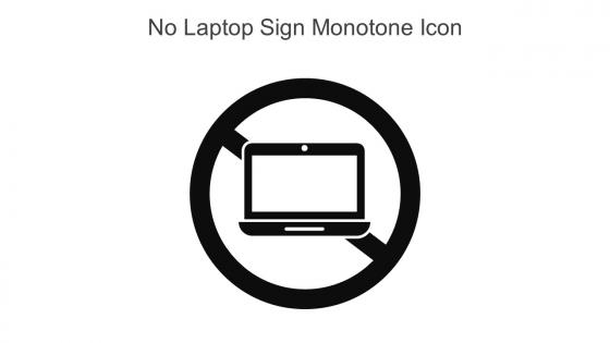 No Laptop Sign Monotone Icon In Powerpoint Pptx Png And Editable Eps Format