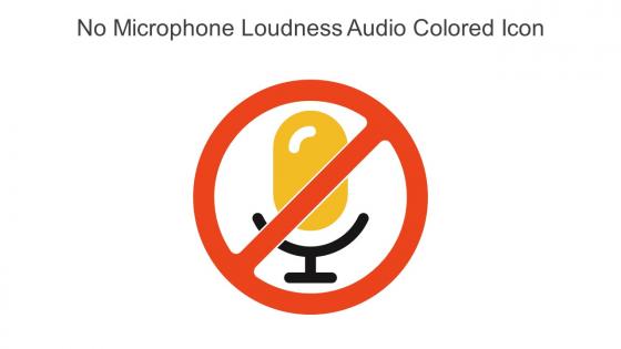No Microphone Loudness Audio Colored Icon In Powerpoint Pptx Png And Editable Eps Format